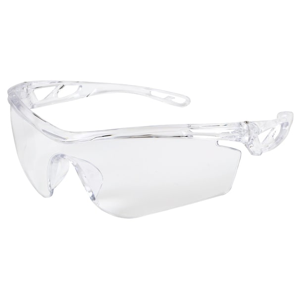 Mcr Safety Checklite (CL4), Safety Glasses, MAX6 Anti-Fog, Polycarbonate Lens, Clear Frame, Frameless, 12 PK CL410PF - main